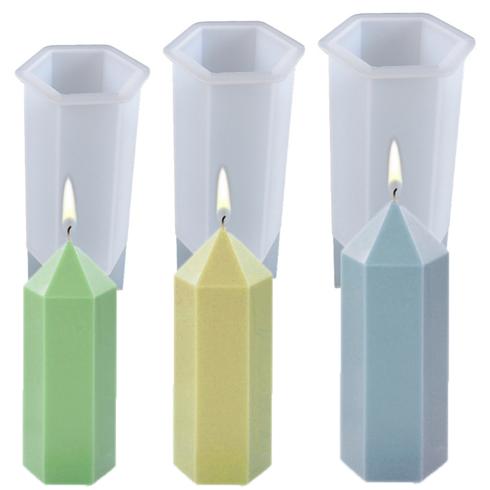 Soap Making Essentials - Moldes de vela de columna Hexagonal