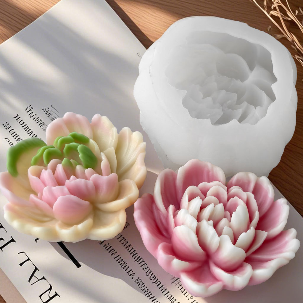 Soap Making Essentials - Molde de silicona con flores rosas