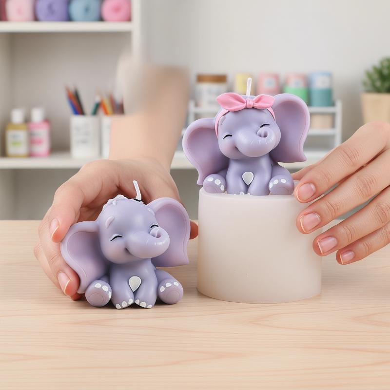 Soap Making Guide - Molde de Silicona 3D de Elefante