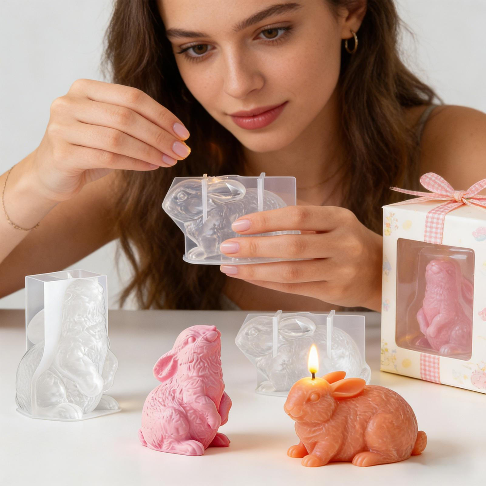 Molde de silicona de conejito, - Soap Making Friends reseña y precio