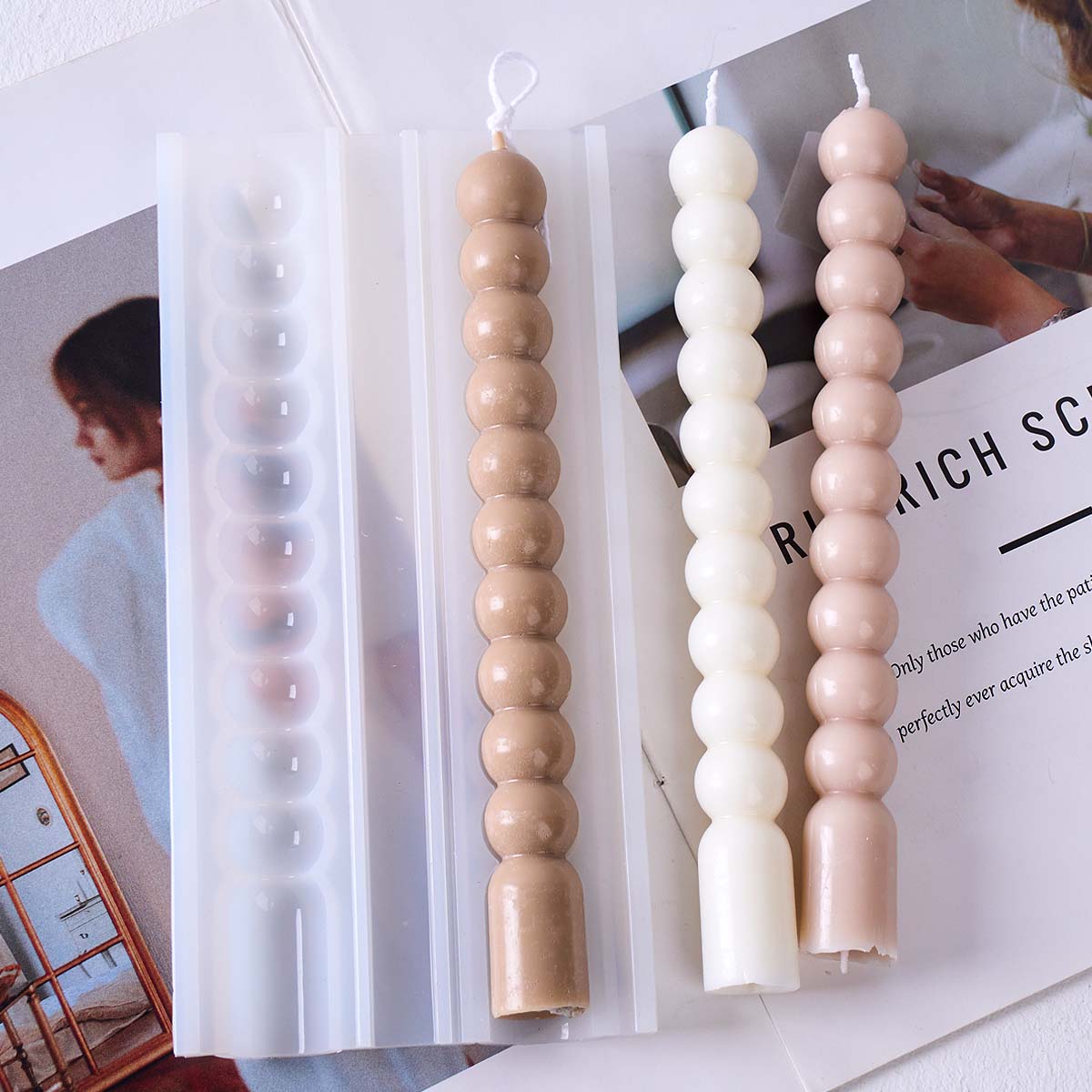 Molde de silicona 3D para vela - Soap Making Essentials reseña y precio