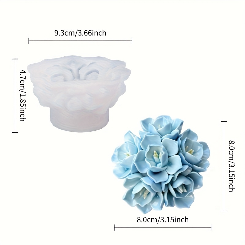 1 molde de silicona para velas - Soap Making Tray reseña y precio