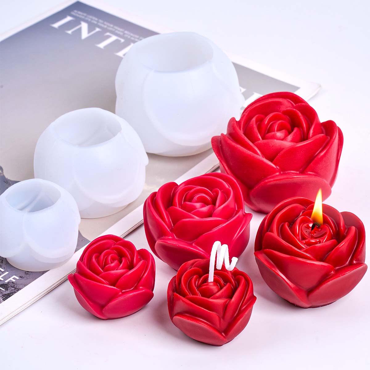 Molde de vela de silicona con  - Soap Making Essentials reseña y precio